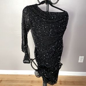 Black sparkle dress